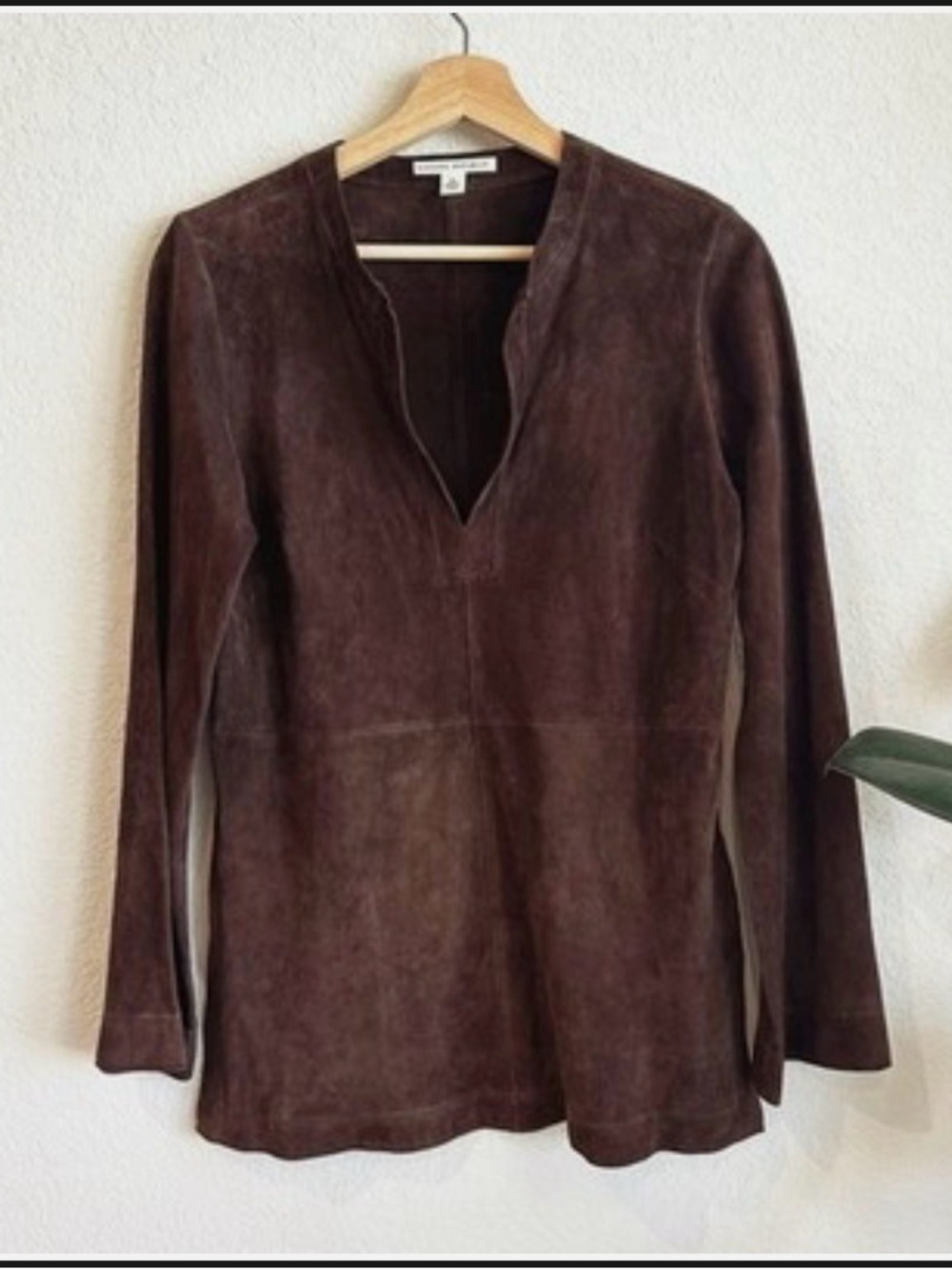 Banana Republic Brown Butter Suede Tunic